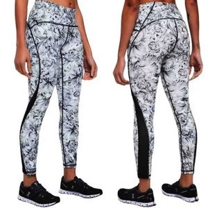 Lululemon Align Floral Print Side‎ Mesh Leggings